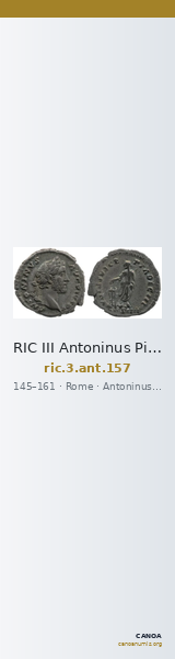 RIC III Antoninus Pius 157 — CANOA