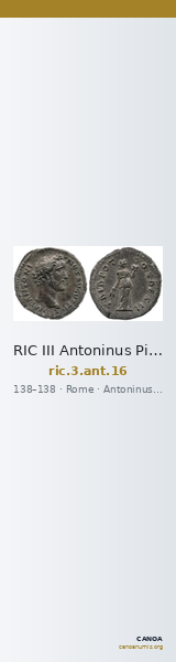 RIC III Antoninus Pius 16 — CANOA