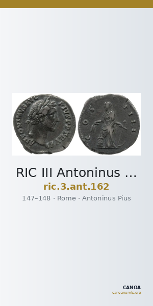 RIC III Antoninus Pius 162 — CANOA