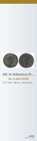 RIC III Antoninus Pius 163A — CANOA