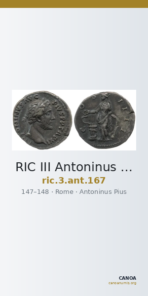 RIC III Antoninus Pius 167 — CANOA