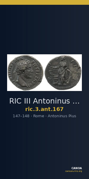 RIC III Antoninus Pius 167 — CANOA
