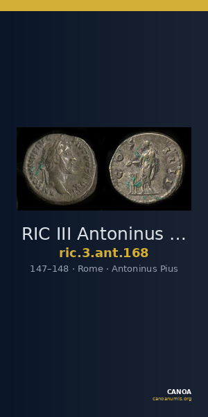 RIC III Antoninus Pius 168 — CANOA