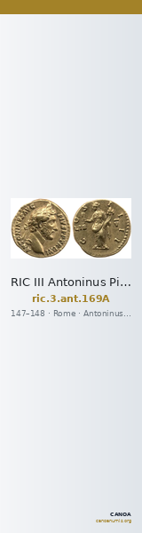RIC III Antoninus Pius 169A — CANOA