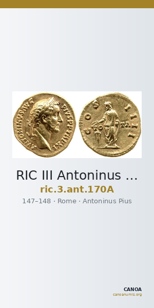 RIC III Antoninus Pius 170A — CANOA