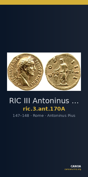 RIC III Antoninus Pius 170A — CANOA