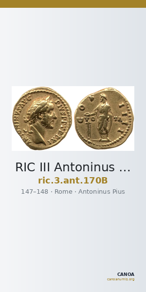 RIC III Antoninus Pius 170B — CANOA