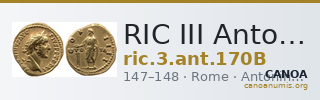 RIC III Antoninus Pius 170B — CANOA