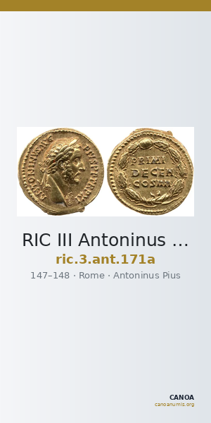 RIC III Antoninus Pius 171a — CANOA