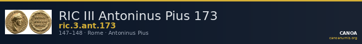 RIC III Antoninus Pius 173 — CANOA