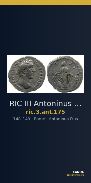 RIC III Antoninus Pius 175 — CANOA