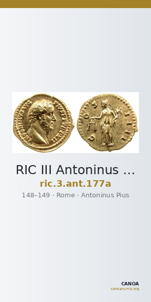 RIC III Antoninus Pius 177a — CANOA