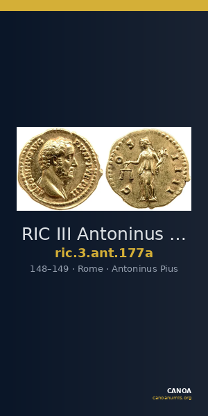 RIC III Antoninus Pius 177a — CANOA