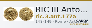 RIC III Antoninus Pius 177a — CANOA