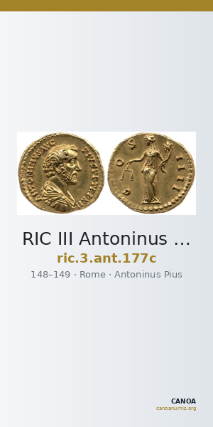 RIC III Antoninus Pius 177c — CANOA