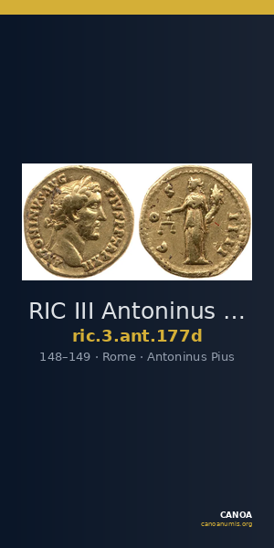 RIC III Antoninus Pius 177d — CANOA
