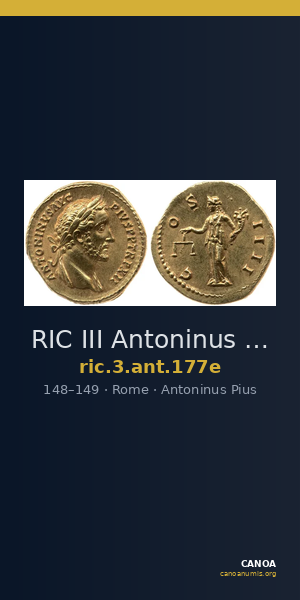 RIC III Antoninus Pius 177e — CANOA