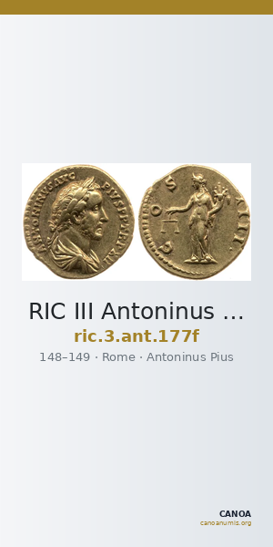 RIC III Antoninus Pius 177f — CANOA