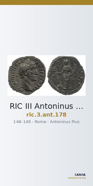 RIC III Antoninus Pius 178 — CANOA