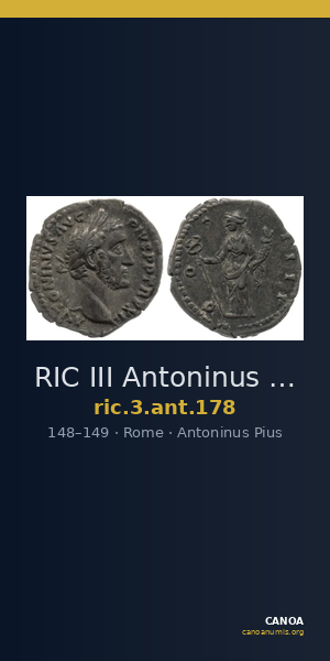 RIC III Antoninus Pius 178 — CANOA