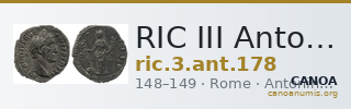 RIC III Antoninus Pius 178 — CANOA