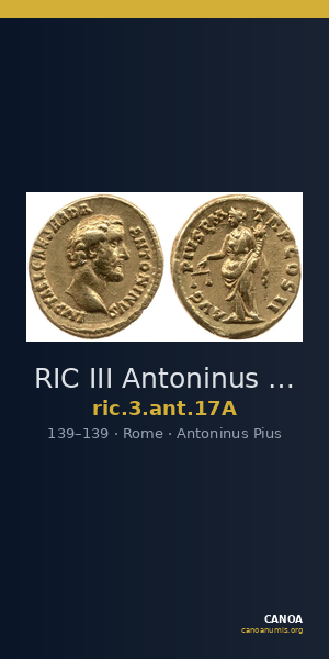 RIC III Antoninus Pius 17A — CANOA