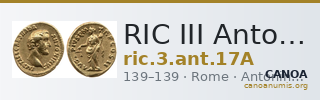RIC III Antoninus Pius 17A — CANOA