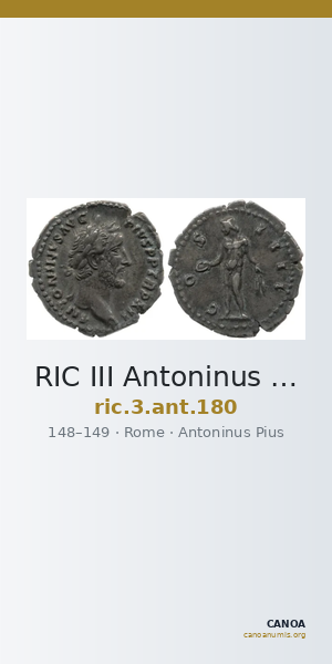 RIC III Antoninus Pius 180 — CANOA