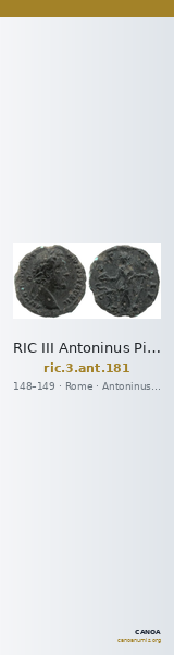 RIC III Antoninus Pius 181 — CANOA