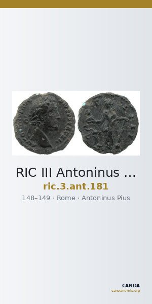 RIC III Antoninus Pius 181 — CANOA