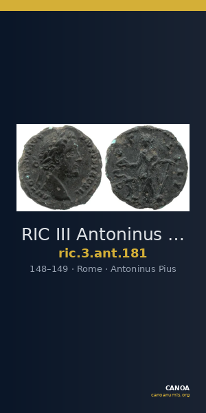 RIC III Antoninus Pius 181 — CANOA
