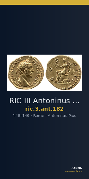 RIC III Antoninus Pius 182 — CANOA