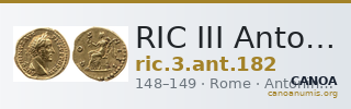RIC III Antoninus Pius 182 — CANOA
