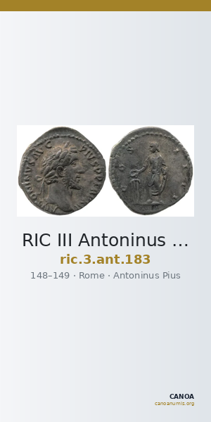 RIC III Antoninus Pius 183 — CANOA
