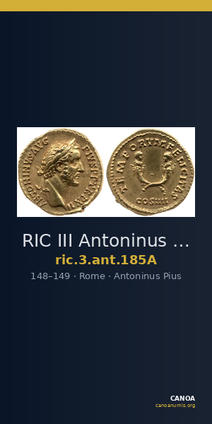 RIC III Antoninus Pius 185A — CANOA