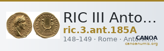 RIC III Antoninus Pius 185A — CANOA