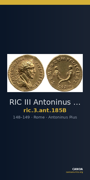 RIC III Antoninus Pius 185B — CANOA