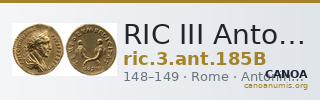 RIC III Antoninus Pius 185B — CANOA