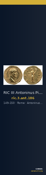 RIC III Antoninus Pius 186 — CANOA