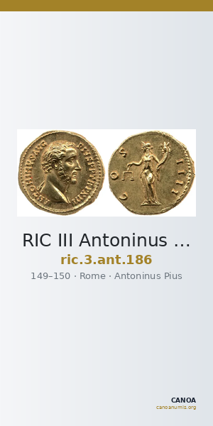 RIC III Antoninus Pius 186 — CANOA