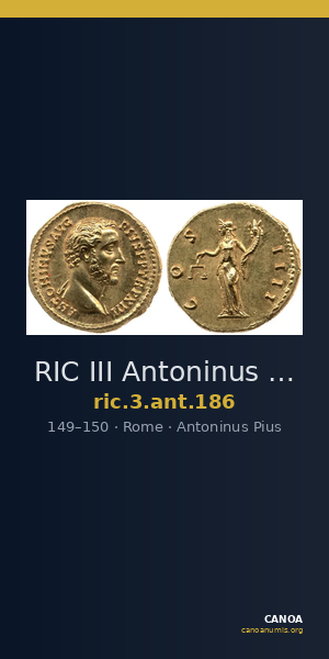 RIC III Antoninus Pius 186 — CANOA