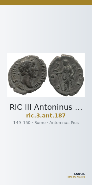 RIC III Antoninus Pius 187 — CANOA