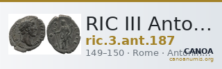 RIC III Antoninus Pius 187 — CANOA