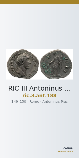 RIC III Antoninus Pius 188 — CANOA