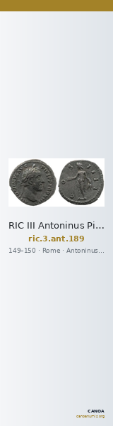 RIC III Antoninus Pius 189 — CANOA