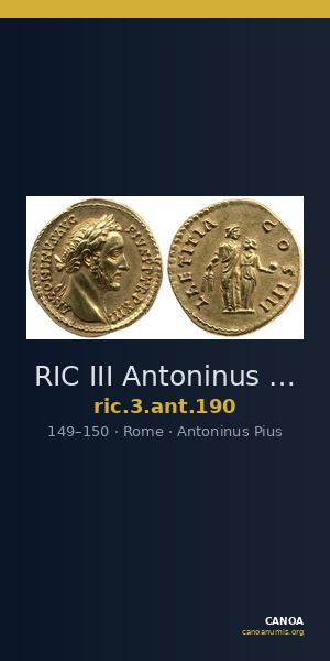RIC III Antoninus Pius 190 — CANOA