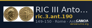 RIC III Antoninus Pius 190 — CANOA