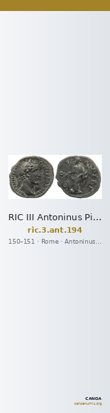 RIC III Antoninus Pius 194 — CANOA