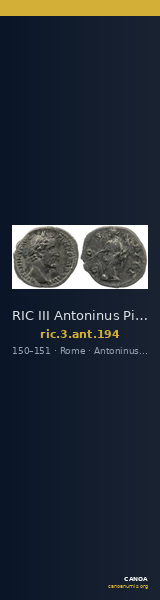 RIC III Antoninus Pius 194 — CANOA
