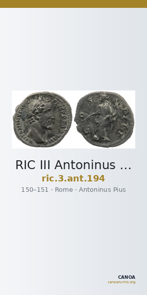 RIC III Antoninus Pius 194 — CANOA